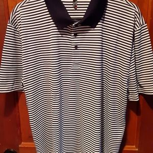 Mens Hudson - Barrow L/XL Stripped  Golf Polo Shirt